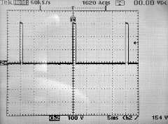 Typical output waveform from inverter