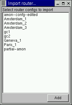 Importing routers