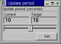 Setting the update period
